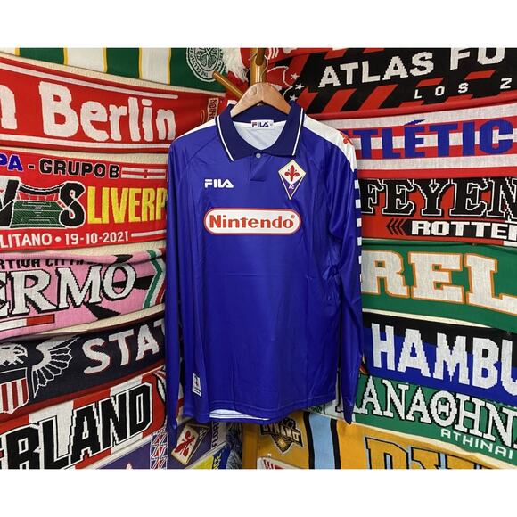 Fiorentina | Men’s Medium “Nintendo” Retro Long-Sleeve Jersey - Picture 6 of 7